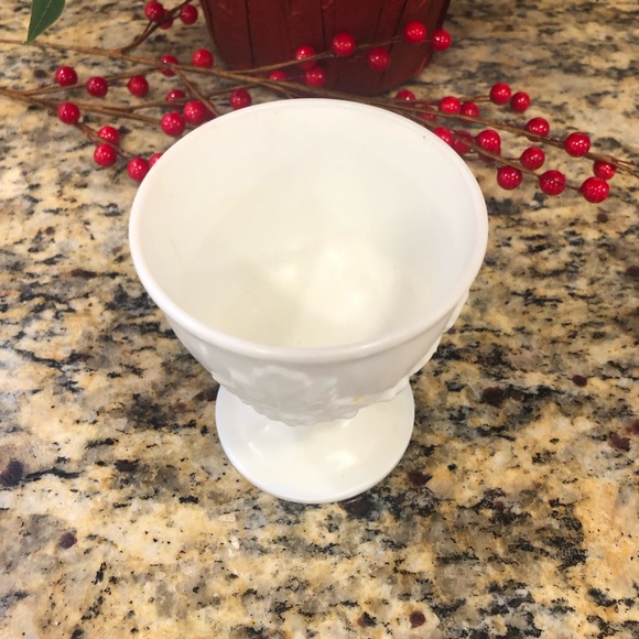 Indiana Glass Colony Harvest Grape Milk Glass Sugar and Creamer Set - Picture 5 of 5